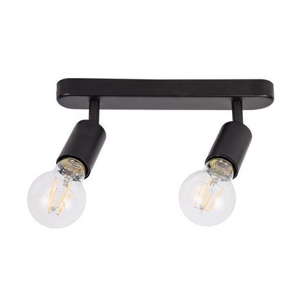 Spot Tuba Deckenleuchte Reflektor Halogenfassung 2x E27 Moving Black Eos Masterled