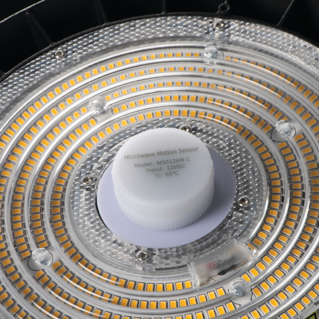 High-Bay LED dimmbare Industrieleuchte 150W 25500lm 4000K Neutral 90° IP65 IK08 Rund Grau HB KANLUX