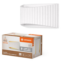 Dekorative Wandleuchte Wandmontage Aufputz E27 Weiß Dekor Ledvance