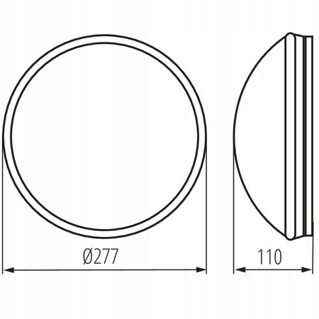 LED Deckenleuchte Pires E27 25W IP44 28cm Weiß KANLUX