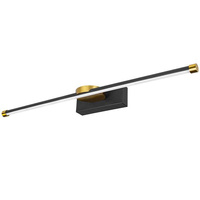 Wandleuchte LED Wandleuchte über Spiegel 12W 1440lm 4000K 140° Schwarz Gold 60cm Santo Masterled