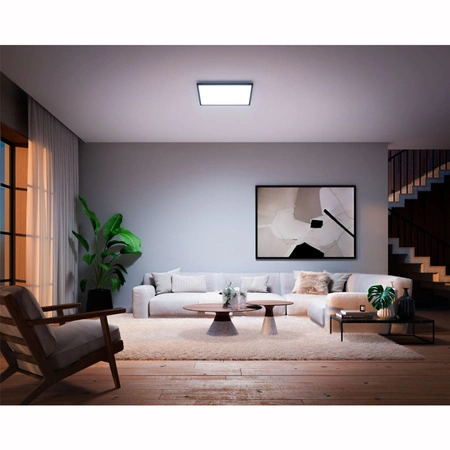 LED-Anbaupanel Aurelle Schwarz 39W CCT 60cm PHILIPS HUE Bluetooth + Dimmschalter