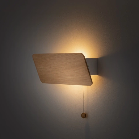 OSLO 9700 Nowodvorski Holzwandleuchte E14 Holz + Stahl Minimalistische Wandleuchte