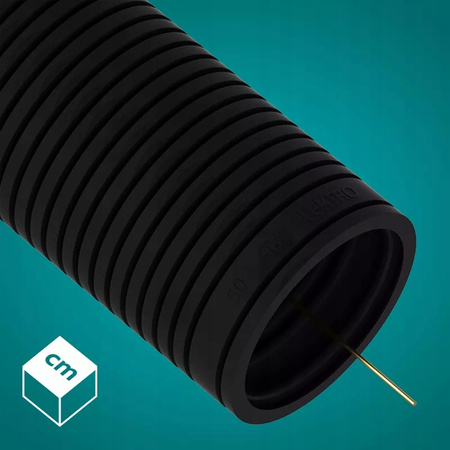 Wellrohr RKGS 50 mm 750N Leitung mit Fernbedienung für Kabelschutz 25m Schwarz AKS ZIELONKA