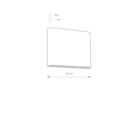 Gartenlampe Elevation Wandleuchte SEMI LED 6775 IP54 7,2W 3000K Graphit Nowodvorski