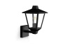 Garten-Wandleuchte Outdoor Laterne E27 IP44 Schwarz Kinno Philips