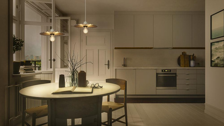 Dekorative E27 Hängende Deckenlampe Beige Dekor Ledvance