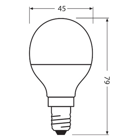 PCR-LED Lampe E14 P45 4,9W = 40W 470lm 2700K 200° Eco Heat Recycling LEDVANCE