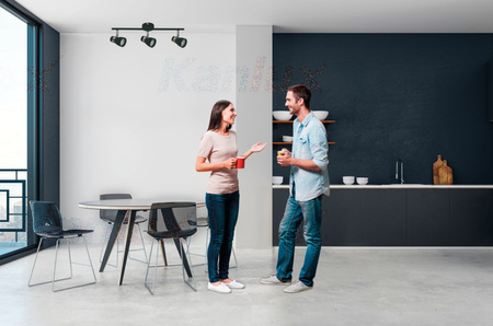 ENALI 3xGU10 schwarze Kanlux Deckenleuchte