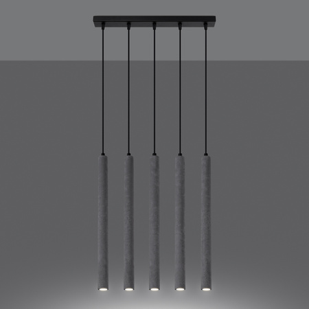 PASTELO 5L 5xG9 Hängeleuchte aus Beton Modern SOLLUX