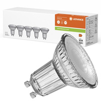 LED Lampen 5x PAR16 GU10 4.3W = 50W 350lm 4000lm Neutralweiß 36° LEDVANCE