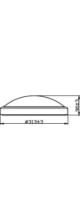 Plafond LED Aufbaumontage DORIS 17W 4000K IP44 31cm PHILIPS Weiß