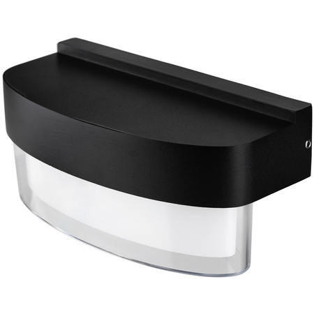 LED-Außenwandleuchte 5W, Fassadenleuchte IP54 4000K warm Schwarz SELVIA LUMILED