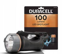 LED-Suchscheinwerfer-Taschenlampe manuell batteriebetrieben 3xAA 100lm DURACELL