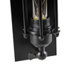 Wandlampe Außenfassadenlampe E14 Schwarz Retro Sanico Goldlux