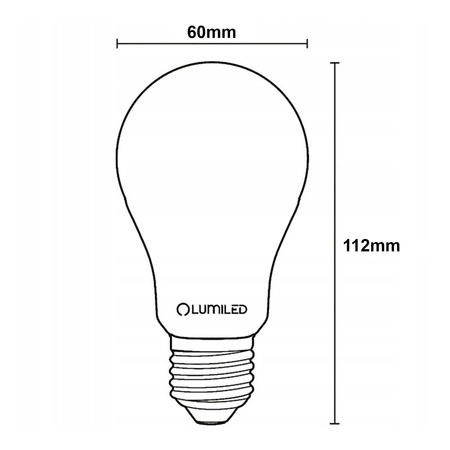 6x LED Lampen E27, Glühbirne A60 11W = 100W 1521lm 360° 3000K warm Milch Glühfaden LUMILED