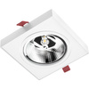 Einbaustrahler GU10, ES111 Einbauspot 14mm Quadrat beweglich Weiß CARPI LUMILED