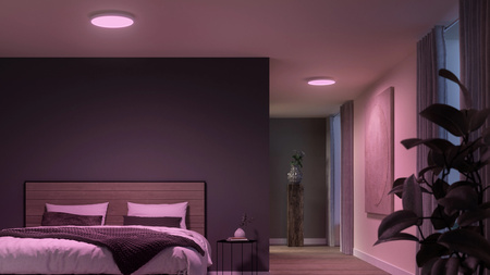 Plafond LED Deckenanbauleuchte 40W 2850lm IP20 Weiß und Farbe Ambiance RGB + TW Weiß 39,5cm Smart SMART Zigbee Bluetooth Surimu Philips HUE