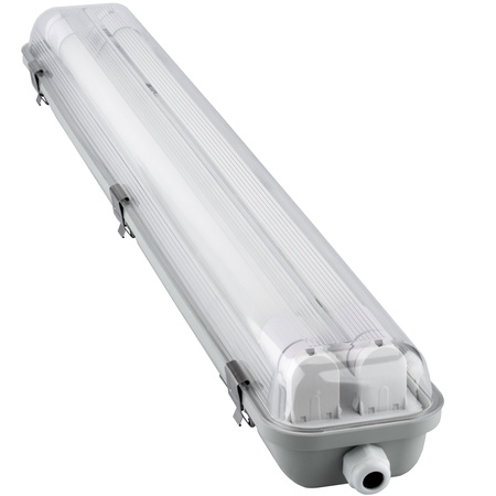 Hermetische Feuchtraumleuchte LED 2x T8, G13 Leuchte IP65 60cm HERSO LUMILED