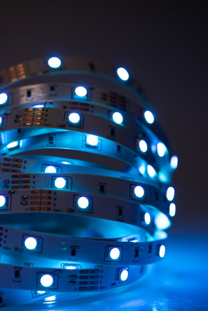 LED-Strip, LED-Streifen 12V 36W 150LED 5050 10mm 5m RGB LUMILED