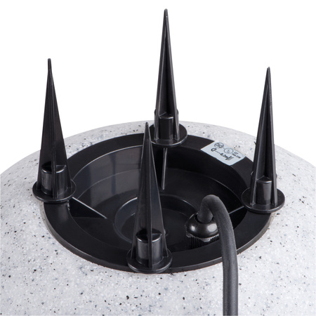 KANLUX AUSSENANTRIEBSLEUCHTE STONO STEINKUGEL E27 IP65 30cm Grau