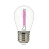 LED Birne E27 FILAMENT 0,3W Rosa für PARTY GOLDLUxGirland (Polux) 2 SET.
