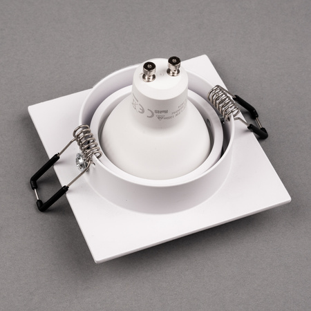 Flächenbündige Halogen-Deckenleuchte Quadratisch GU10 MR16 Weiß TRIAM LUMILED