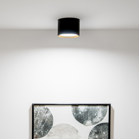 HALOGEN-Anbauleuchte SUNLA Tuba Gx53 LED Spot Wandleuchte Waltz Schwarz und Gold LUMILED