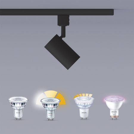LED GU10 Schwarz EasyLink Zilo Philips Stromschienenleuchte