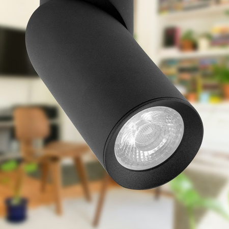 Wandleuchte 2xGU10 LED beweglich schwarz