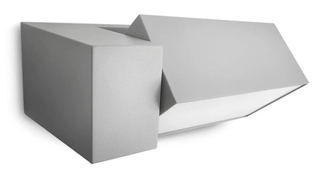 Gartenleuchte LED Wandleuchte BORDER myGarden E27 IP44 Rechteckig Grau PHILIPS