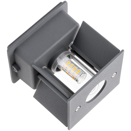 Wandleuchte Außen G9, Garten-Wandleuchte nach oben und unten verstellbar Graphit PYXIS LUMILED