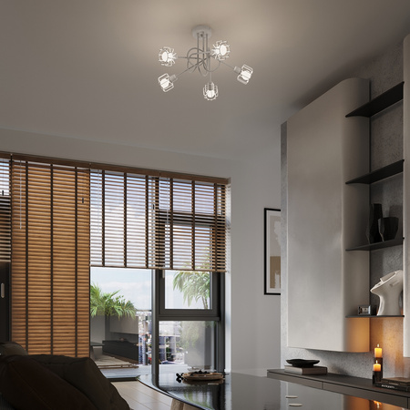 Wandleuchte BELUCI 1 E14 Weiß Modern SOLLUX