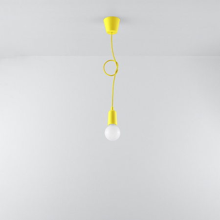 DIEGO E27 LED Hängeleuchte Gelb SOLLUX