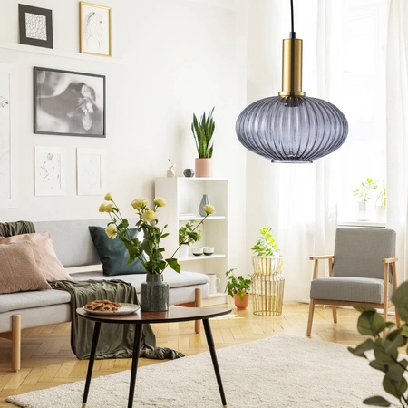 NORFOLK E27 Pendel-Deckenleuchte Rauch GOLDLUX (Polux)