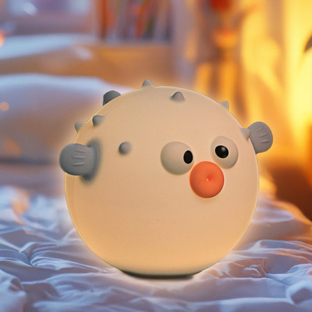 LED Blowfish Dekorative Lampe 1W 3000K RGBW Blau Dimmbar Heli Sanico Goldlux