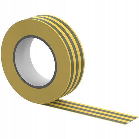 Starkes PVC-Isolierband wasserdicht 15 mm x 0,13 mm gelbgrün 10 m