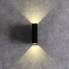 LED Elevation Wandleuchte Schwarz Oben/Unten 2x2,5W 4000K Neutral ORLEAN GOLDLUX (Polux)