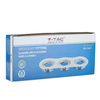 Deckeneinbauleuchte 3 GU10Weiß VT-784 V-TAC