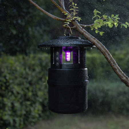 Garten Insektizidlampe Hängelaterne mit Ventilator 9xSMD LED Schwarz VA0195 VAYOX