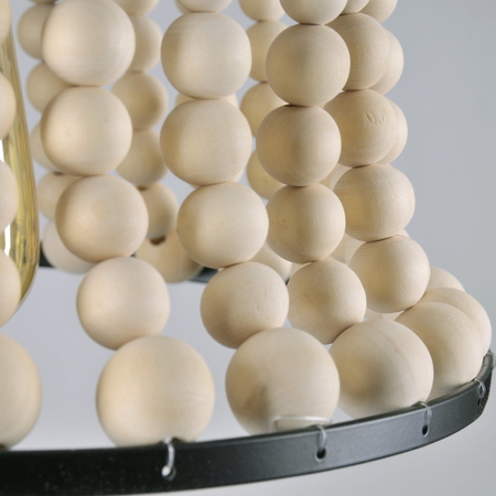 Deckenpendelleuchte BRENA 1xE27 Überhang Schwarz Holz GOLDLUX (Polux)