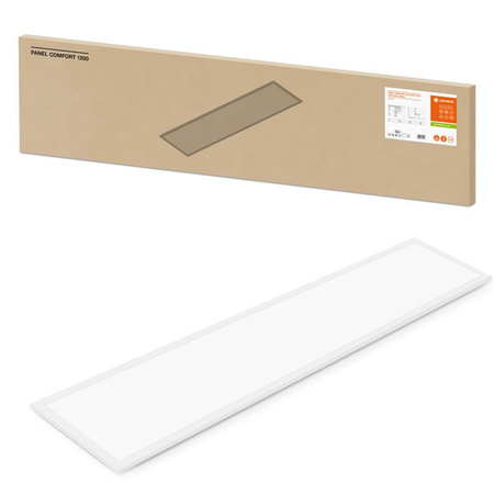 LED-Panel Büroleuchte Deckenleuchte 33W 4320lm 4000K Neutral Anbau Einbau Weiß 120x30cm UGR19 Comfort Ledvance