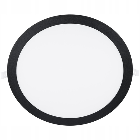 LED-Deckenpaneel 24W 4000K 1920lm 29cm runde Unterputzmontage schwarz ECOLIGHT