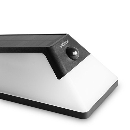 Flutlicht Solarlampe mit Sensor 500lm 5000K Neutral 120° 3.2V IP54 IK07 Aufputz Weiß VIDEX