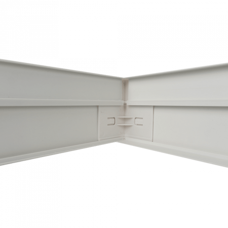 Aufputz-Klemmrahmen für LED-Paneele 120x30 PVC 65mm Weiß Ecolight