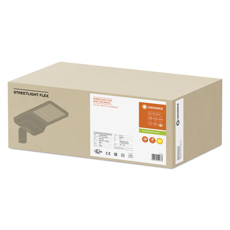 LED-Straßenleuchte Industriestraße Leuchte 58W 8250lm 3000K IP66 Weiß Straßenleuchte Flex Ledvance