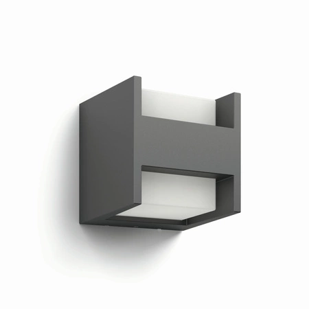 Gartenleuchte LED-Wandleuchte ARBOR myGarden 4,5W 2700K IP44 Oben-Unten Anthrazit PHILIPS