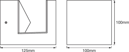 Moderne 9W 3000K Endura Style PYRAMID LEDVANCE Fassaden-Wandleuchte