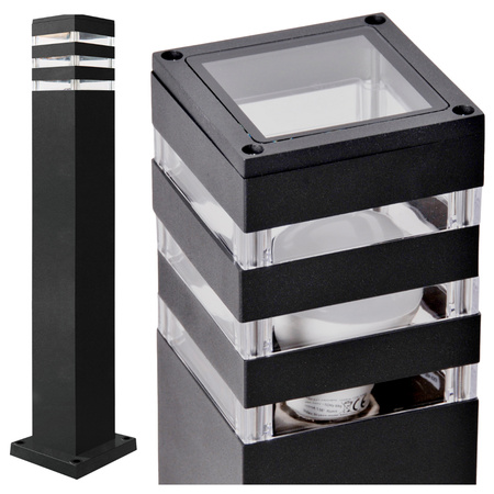 GOLDLUX (Polux) LED E27 TEKSAS graphit Stehleuchte 74cm