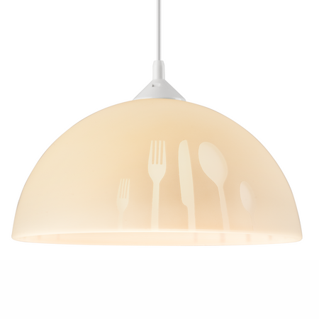 APETITE Decke Pendelleuchte E27 Gelb Weiß LM-1.3/5 Lamkur